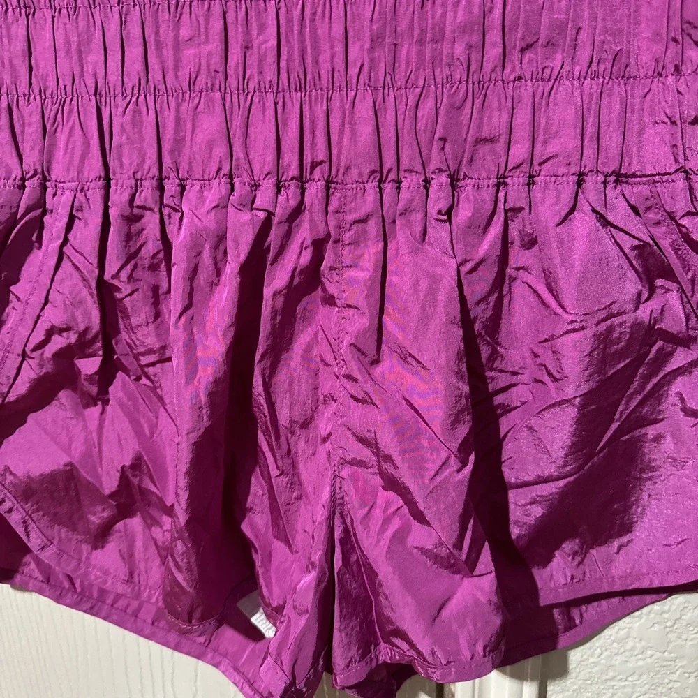 Free People Medium Hot Pink Shorts High Rise Athletic